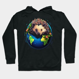 Hedgehog Earth Day Hoodie